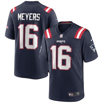 mens nike jakobi meyers navy new england patriots game jerse